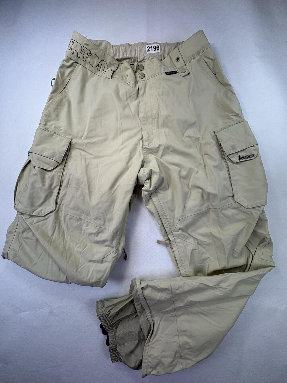 Burton The White Collection Snowboard Pants Mens Large Khaki Cargo Shaun White